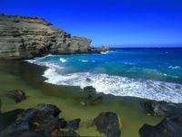 The Green sand beach hawaii