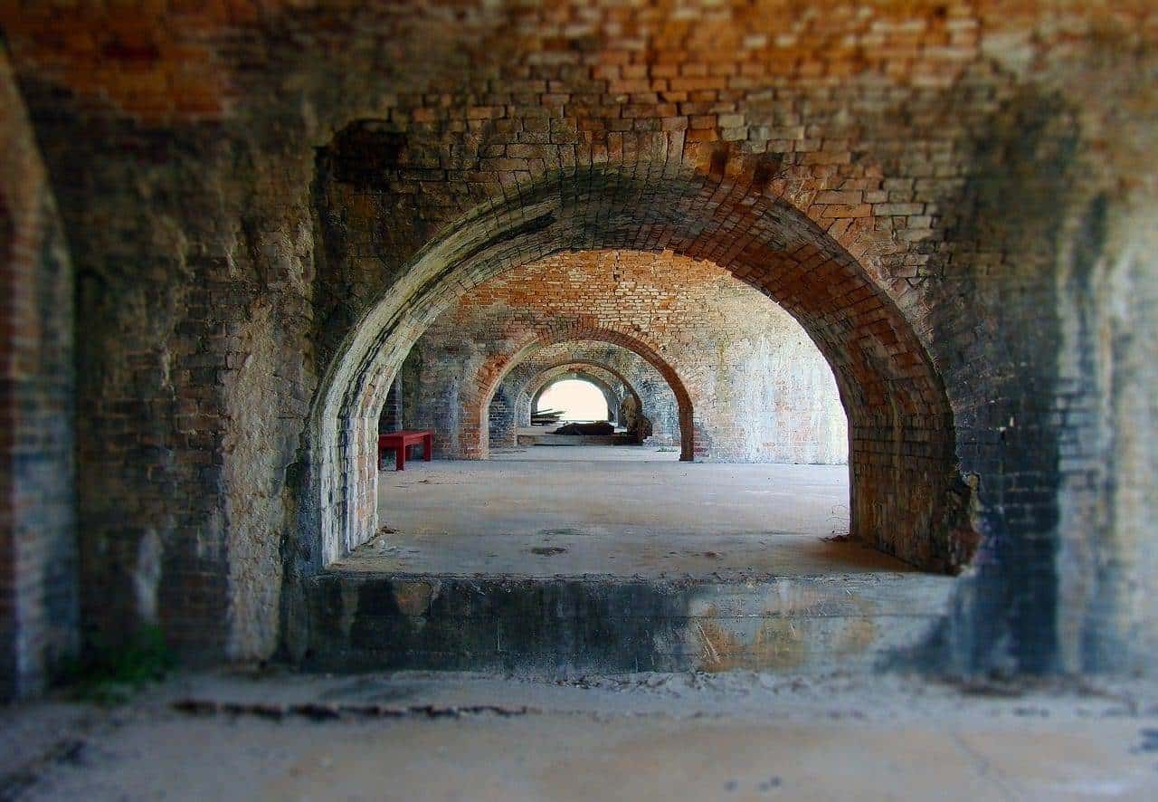 A path in one of the museums in Florida